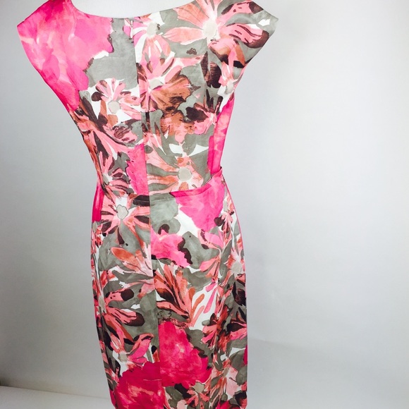 Banana Republic Mad Men Sheath dress Floral M - Picture 4 of 6